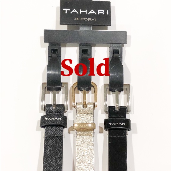 Tahari Accessories - Tahari Belts 3pcs LARGE NEW with Tags. Tahari Accessories - Tahari Belts 3pcs LARGE NEW with Tags.